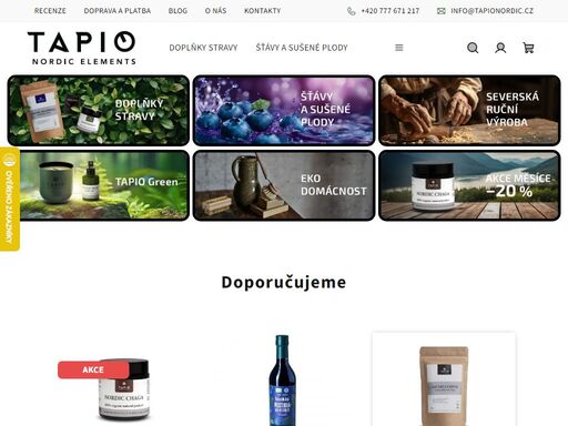 tapio nordic nabízí 100% přírodní produkty inspirované severskou přírodou. bio certifikace, ručně sbírané suroviny z finska. doplňky stravy, kosmetiku a eko domácnost s nejvyšší kvalitou.