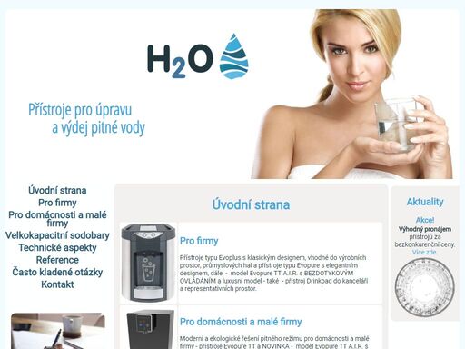 přístroje pro úpravu a výdej pitné vody (automaty na vodu)