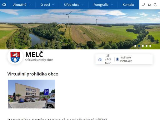 oficiální stránky obce melč