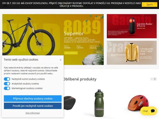prodáváme jízdní kola, elektrokola, cyklistické oblečení a doplňky ke kolu. navštivte náš e-shop nebo kamennou prodejnu.