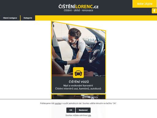 čištění vozidel, úklid pro firmy, úklid domácností, mytí a voskování aut, mobilní čištění, koberce a čalounění, čištění podlah, čištění bazénů, čištění strojů, čištění ozónem