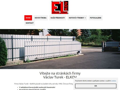 václav turek, elkov, kovovýroba, vrata, brány, ploty, zábradlí, české budějovice