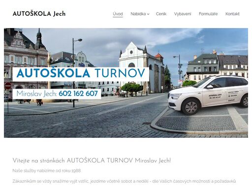 vítejte na stránkách autoškola turnov miroslav jech!