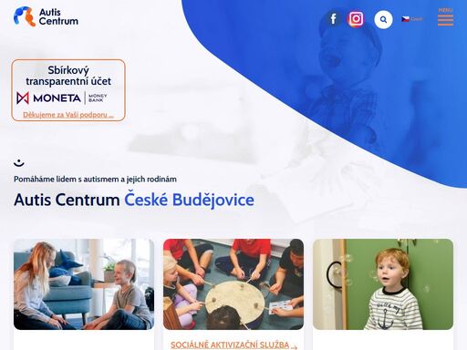 organizace je jedinečným zařízením v jihočeském kraji, které nabízí rodinám a dětem s autismem od jednoho roku do 45 let široké spektrum služeb. a to ranou rannou péči, odlehčovací služby, ...