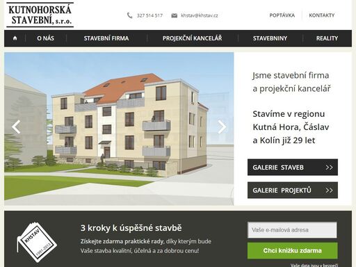 jsme stavební firma a projekční kancelář působící v regionu kutná hora, čáslav a kolín.