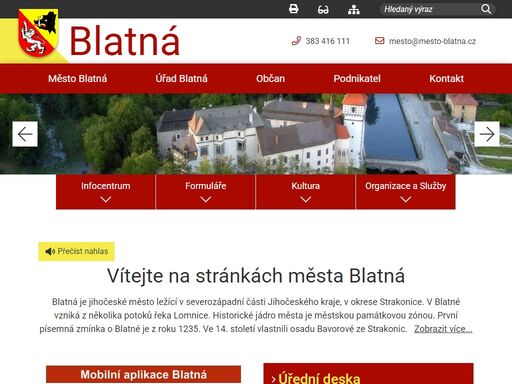 oficiální stránky města blatná