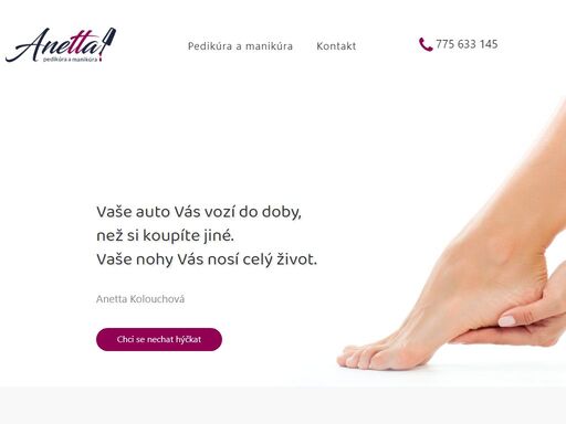 vaše auto vás vozí do doby, než si koupíte jiné. vaše nohy vás nosí celý život.