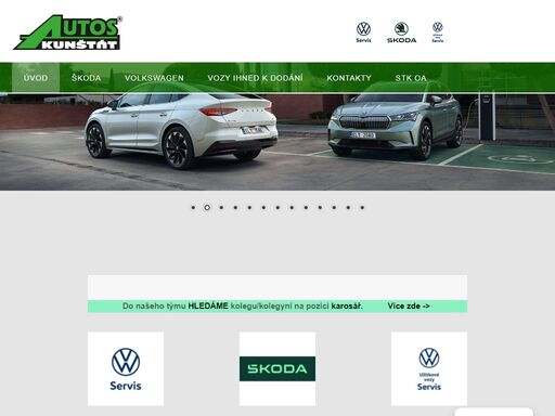 autos, spol. s r.o. - autorizovaný dealer škoda, servisní partner volkswagen
