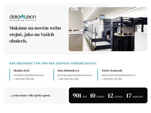 jsme váš spolehlivý partner pro výrobu papírových obalů.