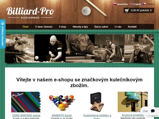 vítejte v našem e-shopu se značkovým kulečníkovým zbožím.


iwan simonis sukna
kupte si sukna belgické kvality!

aramith koule
vyberte si …