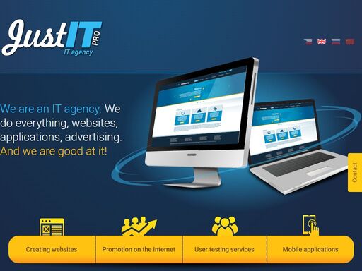 jsme it agentura. děláme vše od webů a aplikací, až po propagaci na internetu. a jsme v tom dobří! tvorba www stránek, online propagace, uživatelské testování, mobilní aplikace na zakázku, justitpro.com