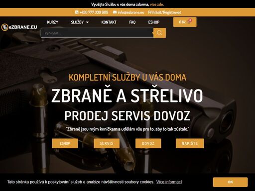prodáváme, opravujeme, uschováváme, půjčujeme a dovážíme zbraně. víme že chodíte do práce, proto nás můžete kontaktovat kdykoliv. podívejte se na naše stránky, dozvíte se více.