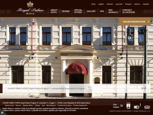 luxury family hotel royal palace is a luxury family hotel, chateau-like style. this breathtaking hotel features 5 star accommodations, wellness and service.