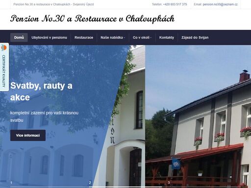 ubytování restaurace