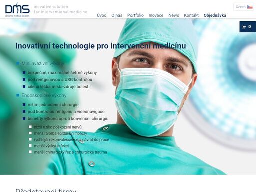 dynamic medical solution s.r.o. je společnost zabývající se distribucí specializovaných zdravotnických pomůcek pro medicínský obor intervenční algeziologie