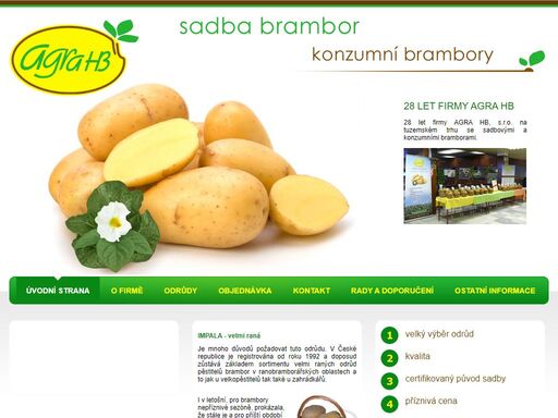 agra hb | sadba brambor, konzumní brambory agra hb | sadba brambor, konzumní brambory