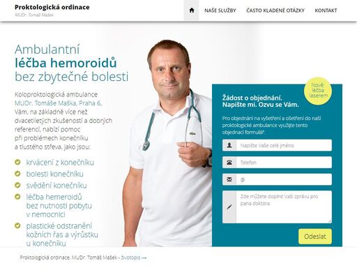 ambulantní léčba hemoroidů bez zbytečné bolesti.
