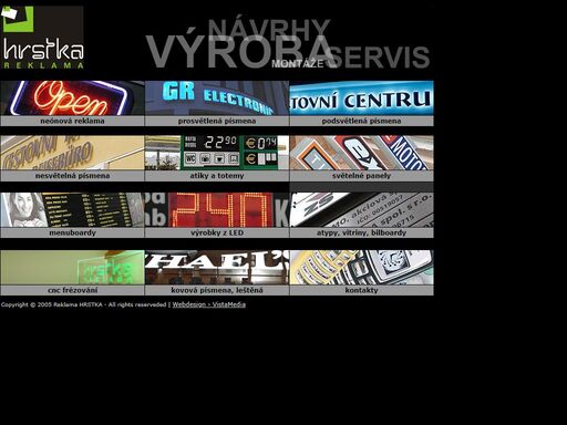reklama hrstka - sign making, bilboard, menuboard, graphics design