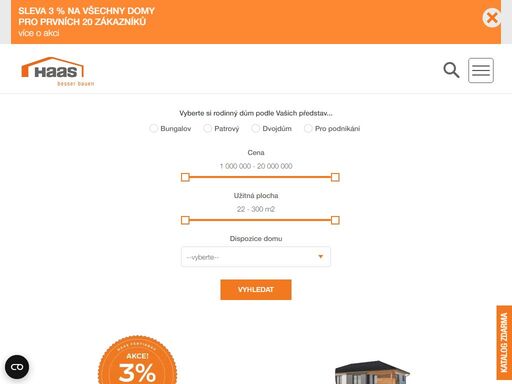 dřevostavby haas fertigbau - stavíme kvalitní nízkoenergetické dřevostavby díky unikátnímu certifikovanému systému. vybírejte z naší nabídky bungalovů nebo patrových domů, které zhotovíme od hrubé stavby až po dřevostavbu na klíč.