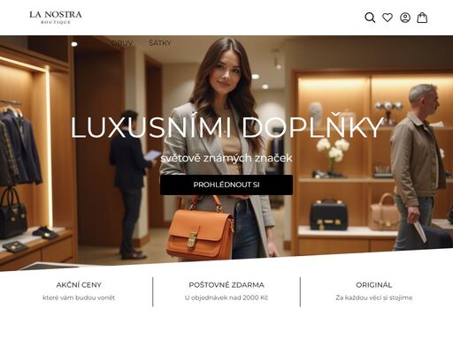 obchod prodávájící dámské značkové kabelky - michael kors, guess, armani, cavali, sandro ferrone.