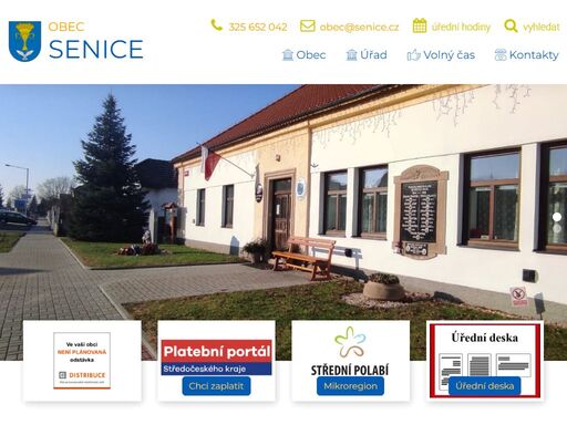  obec informuje přináše do vaší obce systém, který budou mít občané rádi. - obec senice