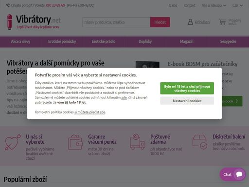 ? spousta tipů pro pestrý intimní život ? skladem 5000+ erotických pomůcek ? prodejna v brně a výdejní místa po celé čr. ? doprava zdarma od 1000 kč.