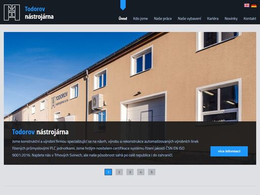 stěžejním programem firmy jsou dodávky průmyslové automatizace na klíč, konstrukce a výroba přípravků, postupových lisovacích nástrojů, forem pro vstřikování plastů, výroba přesných strojních dílů a 2d/3d cnc frézování.