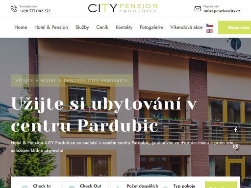 ubytování v centru pardubic. hotel a penzion pardubice.