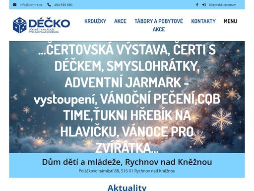 dům dětí a mládeže, rychnov nad kněžnou