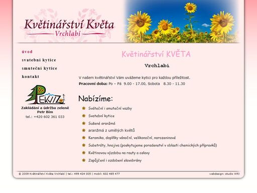 květinářství květa vrchlabí 