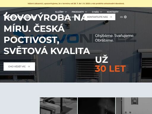 kovonerez nabízí komplexní služby v oblasti kovovýroby: ohýbání, svařování a obrábění kovů. vyrábí dveřní madla, kabelové průchodky a další kovové díly.