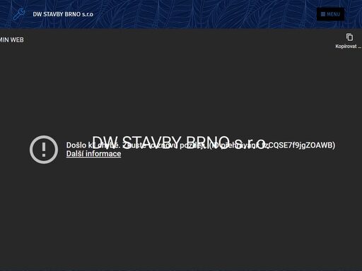 firma dw stavby brno - zemní práce, elektromontáže, velkoobchodní činnost, stavební práce