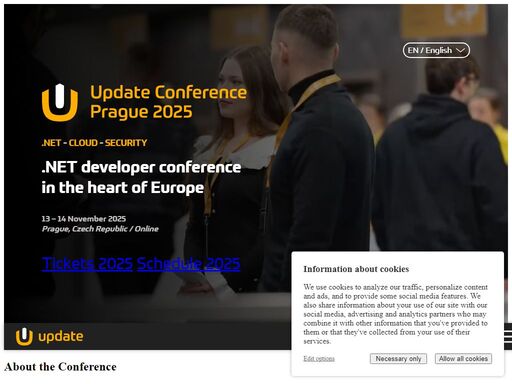 update conference prague is the biggest developer conference organized yearly, offering sessions delivered by the top experts from all around the world. in relation to that, we also organize a few smaller events every year, each of them concentrating deeply on some specific topic.