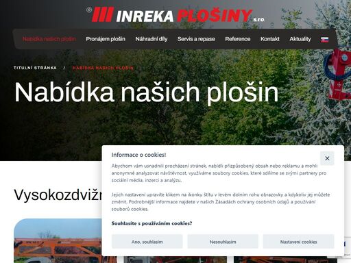 zajistíme vaše maximální  pracovní pohodlí moderními plošinami. ? nabízíme výhodný pronájem a profesionální servis plošin!