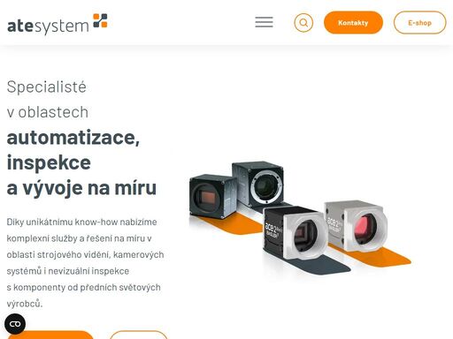společnost atesystem se zabývá návrhem a stavbou systémů pro vizuální inspekci a strojové vidění a distribucí špičkových kamer a komponent světových výrobců.