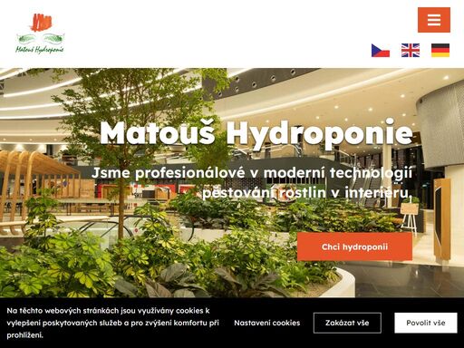 matouš hydroponie, společnost s 30letou praxí v oblasti hydroponie. naše služby: poradenství, návrh, realizace a údržba hydroponických systémů