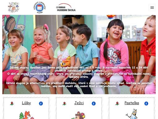 dětské skupiny špalíček provozuje v kolíně a kutné hoře.
dětské skupiny špalíček je forma péče o předškolní děti od 1,5 roku. 
o děti se starají kvalifikované chůvy, které jim připravují zábavný program s přihlédnutím na individuální rozvoj každého dítěte.
dětská skupina je alternativou pro předškolní docházku, která v sobě zahrnuje mnoho výhod. snažíme se pomáhat rodičům, aby mohli sladit svůj osobní život s tím profesním.
dětské skupiny špalíček provozuje v kolíně a kutné hoře.
dětské skupiny špalíček je forma péče o předškolní děti od 1,5 roku. 
o děti se starají kvalifikované chůvy, které jim připravují zábavný program s přihlédnutím na individuální rozvoj každého dítěte.
dětská skupina je alternativou pro předškolní docházku, která v sobě zahrnuje mnoho výhod. snažíme se pomáhat rodičům, aby mohli sladit svůj osobní život s tím profesním.
