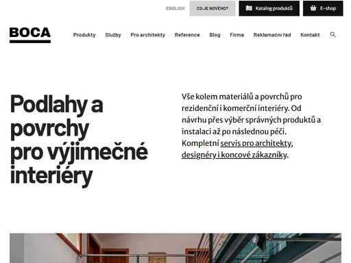 podlahy a povrchy pro interiéry i exteriéry: zvládneme vše kolem materiálů a povrchů pro rezidenční i komerční interiéry. od návrhu přes výběr správných produktů a instalaci až po následnou péči. kompletní servis pro architekty, designéry i koncové zákazníky. konkrétně jde o tyto materiály: celoplošné i kusové koberce, vinylové, dřevěné a kaučukové podlahy, tkaný vinyl, cementové stěrky, terrazzo, eventový textil, čisticí rohože, akustické panely.