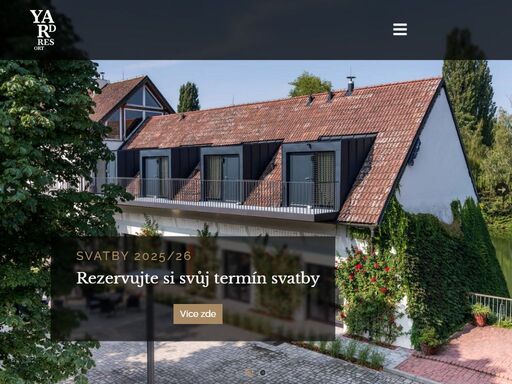 vše na jednom místě jen pár minut za prahou. restaurace, ubytování, konferenční prostory, svatební místo, golfové hřiště.