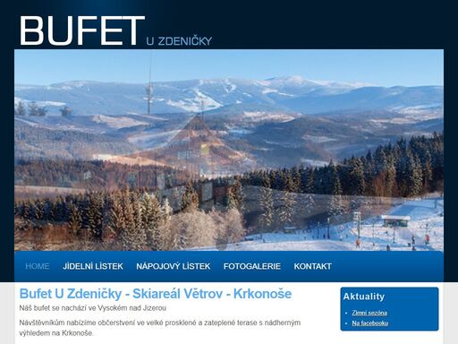 bufet u zdeničky - skiareál šachty ve vysokém nad jizerou