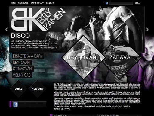 bílý kámen - doksy - ubytování, restaurace, disco