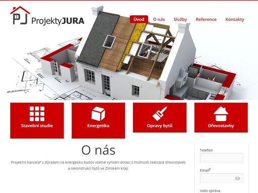 projekční kancelář s důrazem na energetiku budov včetně vyřízení dotací s možností realizace dřevostaveb a rekonstrukcí bytů ve zlínském kraji.