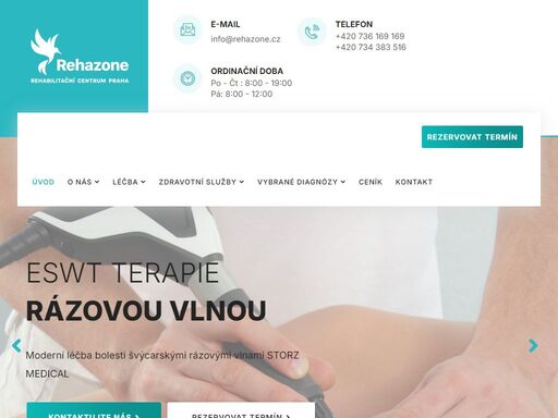 rehazone je moderně zařízená rehabilitační klinika praha 12. naši spokojení klienti nás nacházejí jako fyzioterapeut praha 12 či rehabilitace praha 12. dále také díky poloze jako fyzioterapeut praha 4.