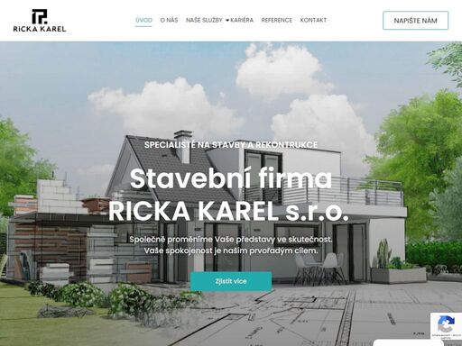 jsme rodinná firma s dlouholetou tradicí, působíme už od roku 1992. specialisté na stavby a rekonstrukce s názvem stavební firma ricka karel s.r.o.