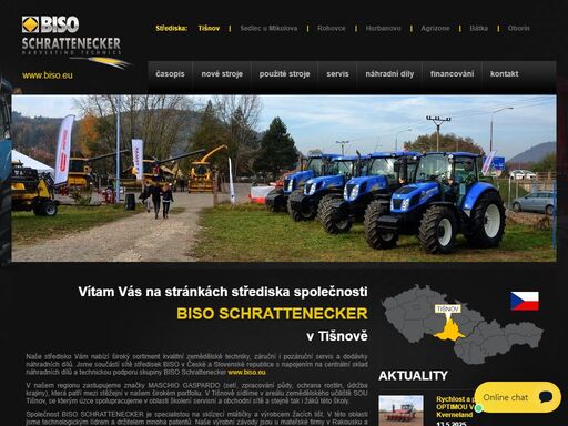 biso schrattenecker sedlec - traktory, zemědělské stroje, zemědělská technika - to jsou obory, kterým se věnujeme. u nás dostanete legendární značky jako laverda, maschio gaspardo.