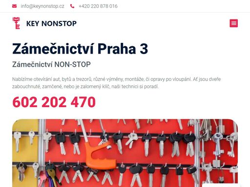 non-stop zámečnictví praha 3, otevírání dveří, aut, trezorů. zámečnická pohotovost. neváhejte volat kdykoliv, jsme tu stále pro vás.