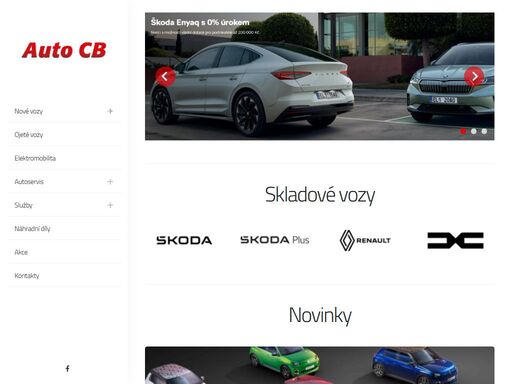 hledáte prodej aut škoda v regionu plzeň? jsme autorizovaný prodejce a servis vozů škoda, renault a dacia. klikněte na autocb.cz!