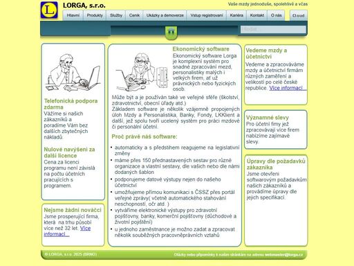 firma lorga,software mzdy,účetnictví,personalistika,zpracování-vedení mezd brno