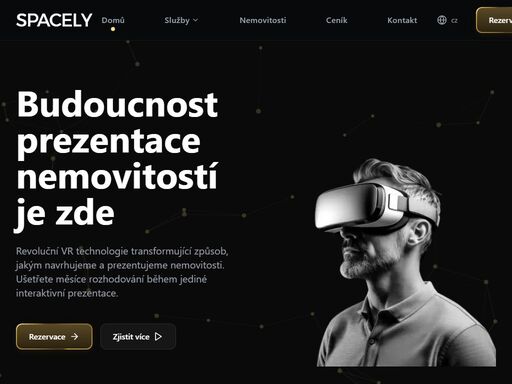 spacely přináší revoluci v prezentaci nemovitostí pomocí virtuální reality. prozkoumejte svůj budoucí domov v reálném čase.