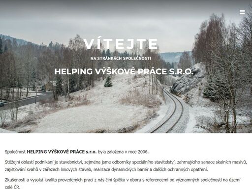 jsme firma zabývající se sanací skalních masívů, širokou škálou prací ve výškách, nátěry střech, rizikové kácení stromů, sanací vlhkého zdiva atd.